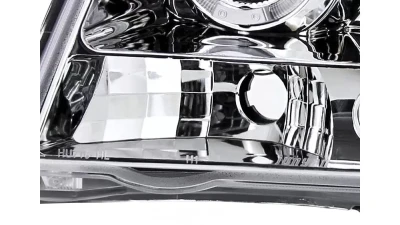 Spec-D Dual Halo Projector Headlights (Chrome Housing/Clear Lens) Nissan Xterra 2005-2015                                     - 2LHP-XTE05-TM - Image 5