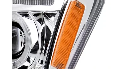 Spec-D Dual Halo Projector Headlights (Chrome Housing/Clear Lens) Nissan Xterra 2005-2015                                     - 2LHP-XTE05-TM - Image 7