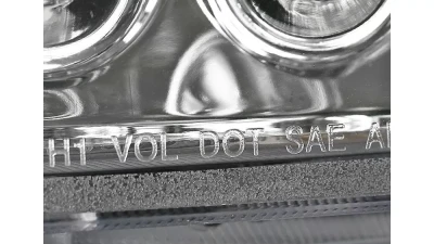 Spec-D Dual Halo Projector Headlights (Chrome Housing/Clear Lens) Nissan Xterra 2005-2015                                     - 2LHP-XTE05-TM - Image 8