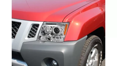 Spec-D Dual Halo Projector Headlights (Chrome Housing/Clear Lens) Nissan Xterra 2005-2015                                     - 2LHP-XTE05-TM - Image 10