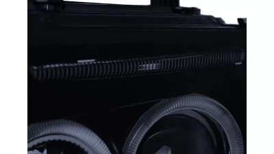 Spec-D Dual Halo Projector Headlights (Glossy Black Housing/Smoked Lens) Nissan Xterra 2005-2015                                     - 2LHP-XTE05G-TM - Image 5