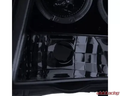 Spec-D Dual Halo Projector Headlights (Glossy Black Housing/Smoked Lens) Nissan Xterra 2005-2015 - 2LHP-XTE05G-TM