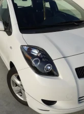 Spec-D Dual Halo Projector Headlights (Matte Black Housing/Clear Lens) Toyota Yaris 2006-2008                                     - 2LHP-YAR063JM-TM - Image 3