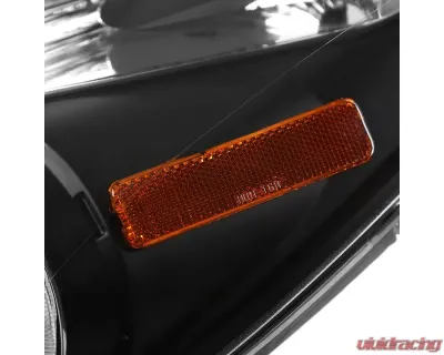 Spec-D Dual Halo Projector Headlights (Matte Black Housing/Clear Lens) Toyota Yaris 2006-2008 - 2LHP-YAR063JM-TM