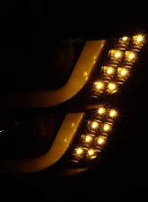 Spec-D LED U-Bar Projector Headlights w/ LED Turn Signal Lights (Matte Black Housing/Clear Lens) GMC Yukon | Yukon XL 2015-2020                                     - 2LHP-YUK15JM-TM - Image 3