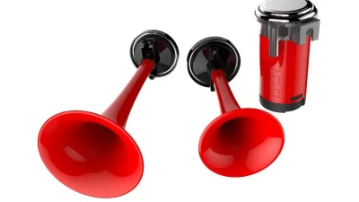 Spec-D Red Air Horn x2 w/ Compressor                                     - AH-602 - Image 7