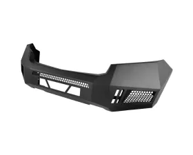 Spec-D Black Heavy Duty Steel Front Bumper w/ LED Light Ports Chevrolet Colorado 2015-2020
