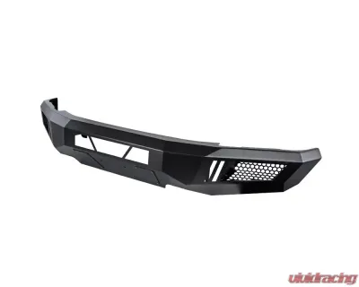 Spec-D Black Heavy Duty Steel Front Bumper w/ LED Light Ports Ford F-150 2015-2017 - BBF-F15015BK-A-WB
