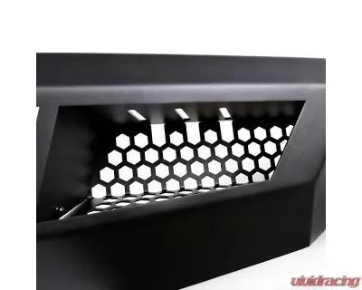 Spec-D Black Heavy Duty Steel Front Bumper w/ LED Light Ports Ford F-150 2015-2017 - BBF-F15015BK-A-WB