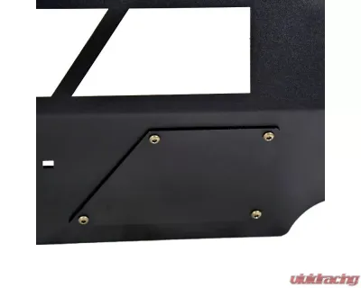 Spec-D Black Heavy Duty Steel Front Bumper w/ LED Light Ports Ford F-150 2015-2017 - BBF-F15015BK-A-WB