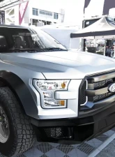 Spec-D Black Heavy Duty Steel Front Bumper w/ LED Light Ports Ford F-150 2015-2017                                     - BBF-F15015BK-A-WB - Image 8