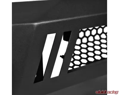 Spec-D Black Heavy Duty Steel Front Bumper w/ LED Light Ports Ford F-250 | F-350 2017-2021 - BBF-F25017BK-A-WB