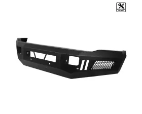 Spec-D Black Heavy Duty Steel Front Bumper w/ LED Light Ports Dodge RAM 2500 | 3500 2010-2018
