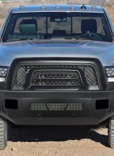 Spec-D Black Heavy Duty Steel Front Bumper w/ LED Light Ports Dodge RAM 2500 | 3500 2010-2018                                     - BBF-RAM1025BK-A-WB - Image 10