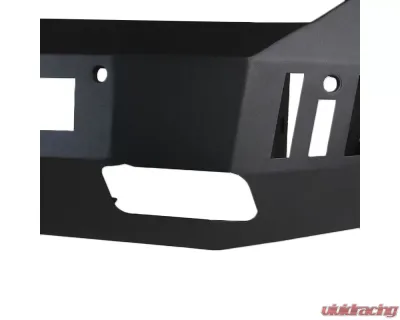 Spec-D Black Heavy Duty Steel Front Bumper w/ LED Light Ports & Sensor Holes Dodge RAM 1500 2013-2021 - BBF-RAM1315BK-A-WB