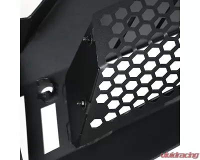 Spec-D Black Heavy Duty Steel Front Bumper w/ LED Light Ports & Sensor Holes Dodge RAM 1500 2013-2021 - BBF-RAM1315BK-A-WB