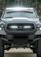 Spec-D Black Heavy Duty Steel Front Bumper w/ LED Light Ports & Sensor Holes Dodge RAM 1500 2013-2021                                     - BBF-RAM1315BK-A-WB - Image 10