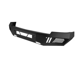 Spec-D Black Heavy Duty Steel Front Bumper w/ LED Light Ports Chevrolet Silverado 1500 2014-2015