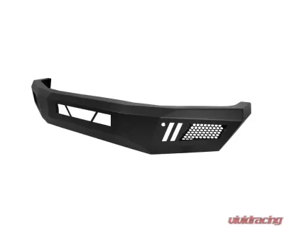 Spec-D Black Heavy Duty Steel Front Bumper w/ LED Light Ports Toyota Tundra 2014-2021 - BBF-TUN14BK-A-WB