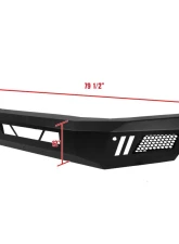 Spec-D Black Heavy Duty Steel Front Bumper w/ LED Light Ports Toyota Tundra 2014-2021                                     - BBF-TUN14BK-A-WB - Image 2