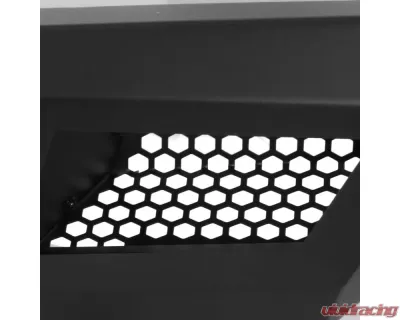 Spec-D Black Heavy Duty Steel Front Bumper w/ LED Light Ports Toyota Tundra 2014-2021 - BBF-TUN14BK-A-WB