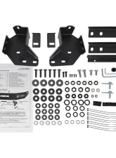 Spec-D Black Heavy Duty Steel Front Bumper w/ LED Light Ports Toyota Tundra 2014-2021                                     - BBF-TUN14BK-A-WB - Image 9
