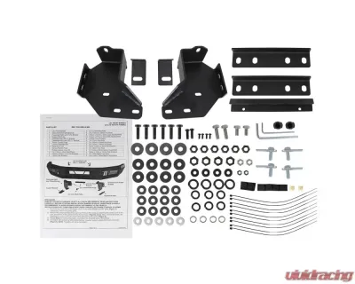 Spec-D Black Heavy Duty Steel Front Bumper w/ LED Light Ports Toyota Tundra 2014-2021 - BBF-TUN14BK-A-WB