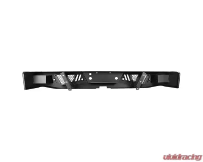 Spec-D Black Heavy Duty Steel Rear Step Bumper Ford F-150 2006-2014 - BBR-F15006BK-A-WB