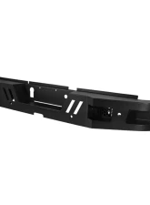 Spec-D Black Heavy Duty Steel Rear Step Bumper Dodge RAM 2500 | 3500 2010-2021                                     - BBR-RAM1025BK-C-WB - Image 10