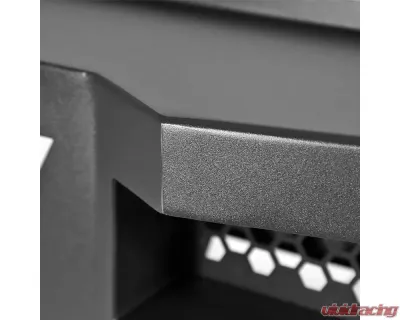 Spec-D Black Heavy Duty Steel Rear Step Bumper Dodge RAM 2500 | 3500 2010-2021 - BBR-RAM1025BK-C-WB