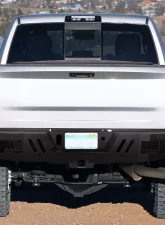 Spec-D Black Heavy Duty Steel Rear Step Bumper Dodge RAM 2500 | 3500 2010-2021                                     - BBR-RAM1025BK-C-WB - Image 10