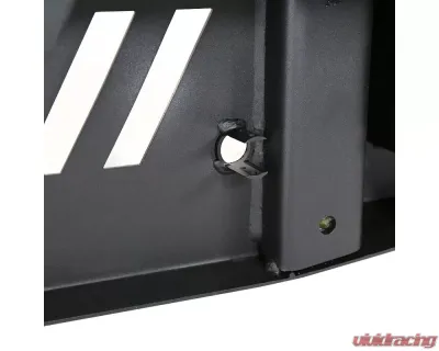 Spec-D Black Heavy Duty Steel Rear Step Bumper w/ License Lamp Toyota Tundra 2014-2021 - BBR-TUN14BK-C-WB