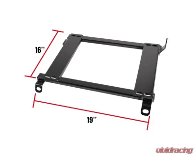 Spec-D 16" x 19" Tensile Mild Steel Racing Seat Mounting Brackets (2pc) Honda | Acura 1992-2001 - BKT-CV92