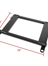 Spec-D 17" x 19" Tensile Mild Steel Racing Seat Mounting Brackets (2pc) Honda Civic 1996-2000                                     - BKT-CV96 - Image 2