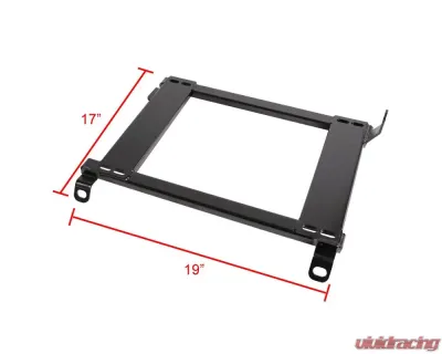 Spec-D 17" x 19" Tensile Mild Steel Racing Seat Mounting Brackets (2pc) Honda Civic 1996-2000 - BKT-CV96