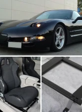 Spec-D 14" x 19" Tensile Mild Steel Racing Seat Mounting Brackets (2pc) Chevrolet Corvette 1997-2004                                     - BKT-CVET97 - Image 10