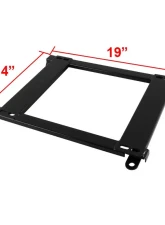 Spec-D 14" x 19" Tensile Mild Steel Racing Seat Mounting Brackets (2pc) BMW E46 3 Series 1999-2005                                     - BKT-E46992 - Image 3