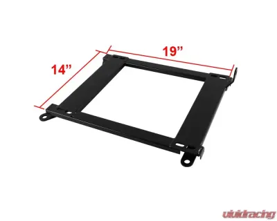 Spec-D 14" x 19" Tensile Mild Steel Racing Seat Mounting Brackets (2pc) BMW E46 3 Series 1999-2005 - BKT-E46992