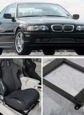 Spec-D 14" x 19" Tensile Mild Steel Racing Seat Mounting Brackets (2pc) BMW E46 3 Series 1999-2005                                     - BKT-E46992 - Image 10