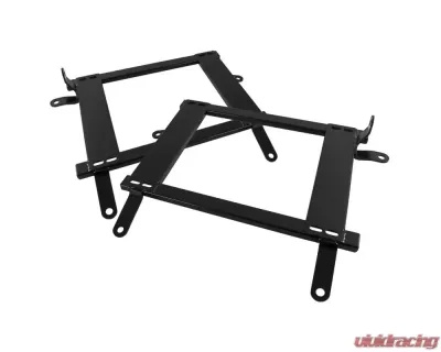 Spec-D 14" x 19" Tensile Mild Steel Racing Seat Mounting Brackets (2pc) Mitsubishi Lancer | EVO 7/8 2002-2006 - BKT-EVO01