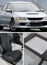 Spec-D 14" x 19" Tensile Mild Steel Racing Seat Mounting Brackets (2pc) Mitsubishi Lancer | EVO 7/8 2002-2006                                     - BKT-EVO01 - Image 10