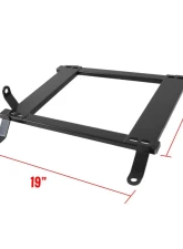 Spec-D 19" x 14" Tensile Mild Steel Racing Seat Mounting Brackets (2pc) Ford Mustang 2005-2014                                     - BKT-MST05 - Image 2