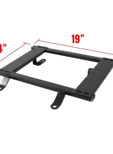 Spec-D 19" x 14" Tensile Mild Steel Racing Seat Mounting Brackets (2pc) Ford Mustang 1979-1998                                     - BKT-MST79 - Image 2