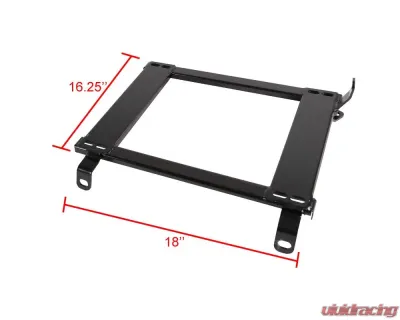 Spec-D 16.25" x 18" Tensile Mild Steel Racing Seat Mounting Brackets (2pc) Acura RSX 2002-2006 - BKT-RSX02