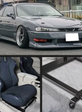 Spec-D 18" x 19" Tensile Mild Steel Racing Seat Mounting Brackets (2pc) Nissan 240SX S13/S14 1989-1998                                     - BKT-S1389 - Image 7