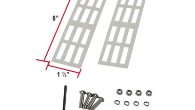 Spec-D Universal 2" Aluminum Light Mounting Brackets (Black)                                     - BKTL-UNV200 - Image 9