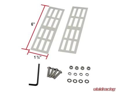 Spec-D Universal 2" Aluminum Light Mounting Brackets (Black) - BKTL-UNV200