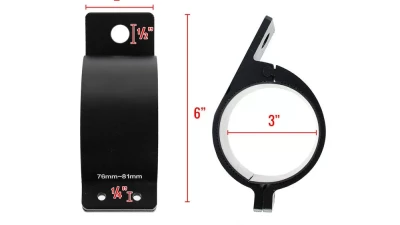 Spec-D Universal 3" Aluminum Light Mounting Brackets (Black)                                     - BKTL-UNV300 - Image 6