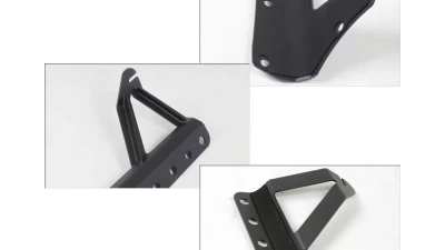 Spec-D 50" Windshield Light Mounting Bracket (Black)                                     - BKTL-WRG07LG - Image 2