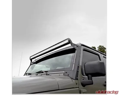 Spec-D 50"Black  Windshield Light Mounting Bracket Jeep Wrangler 2007-2018 - BKTL-WRG07LG